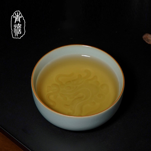 青澹生肖龙杯景德镇手工陶瓷
