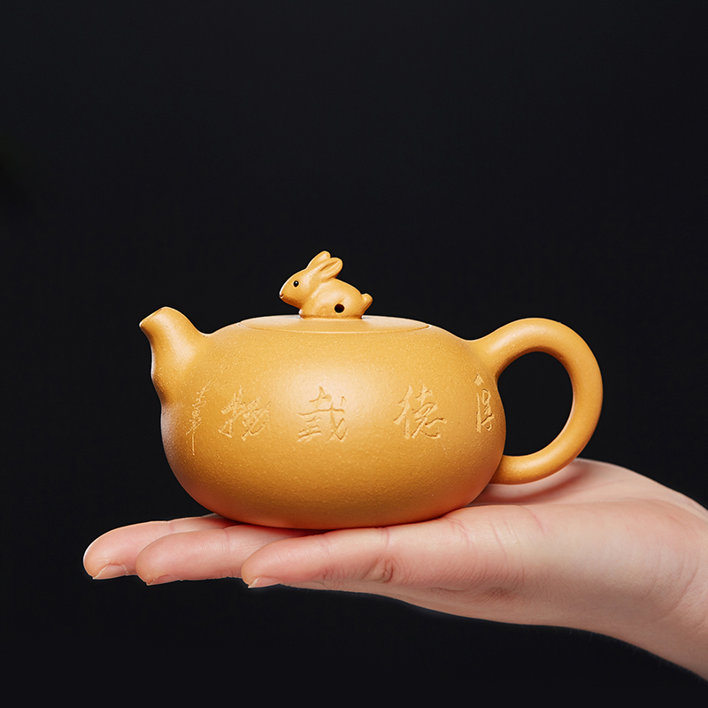 江壶之友全手工原矿紫砂西施茶具