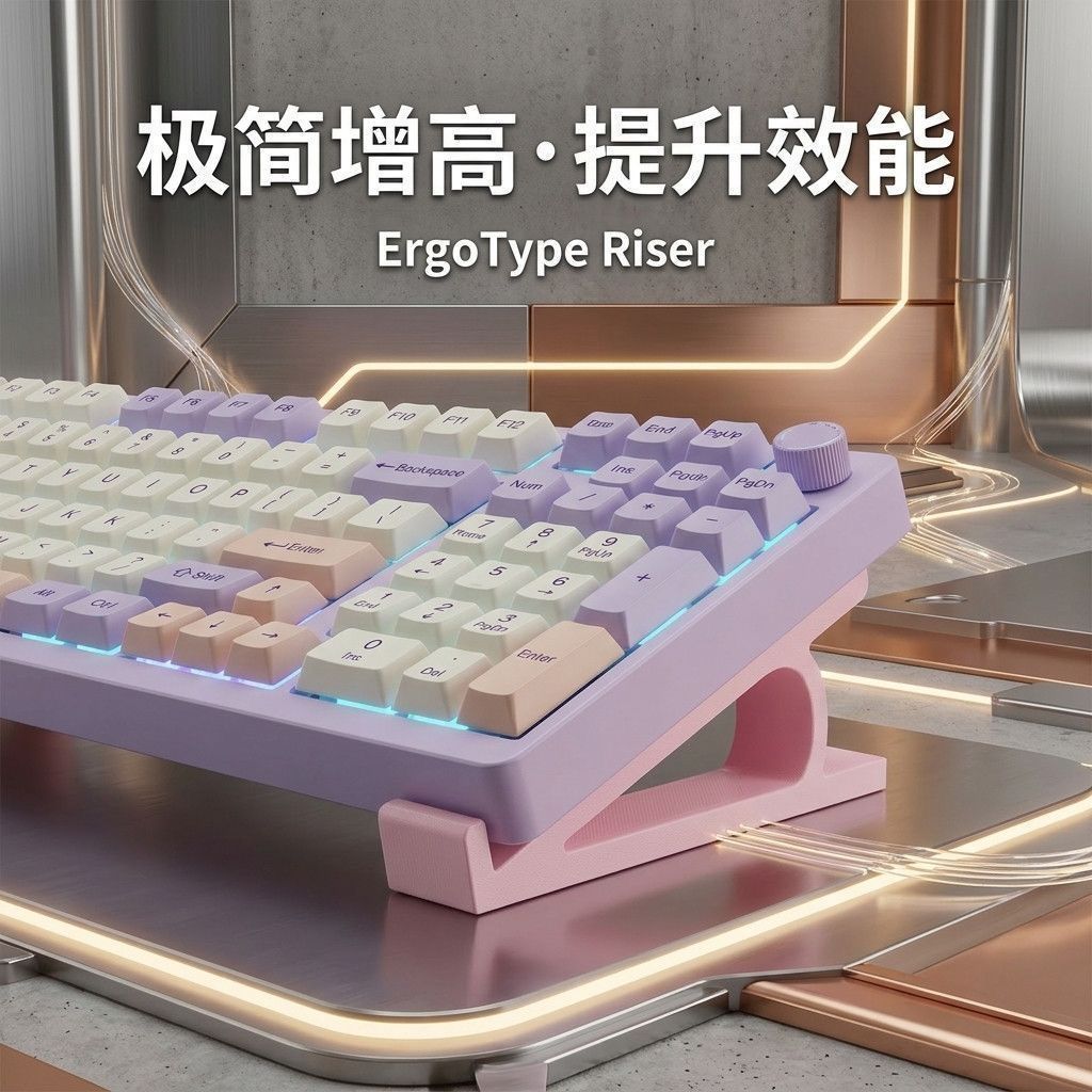 可收纳一体桌面通用键盘增高架