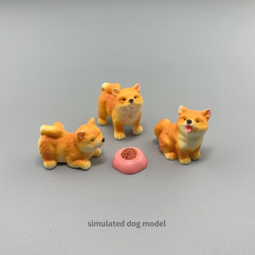 小柴犬摆件狗狗模型办公桌面装饰