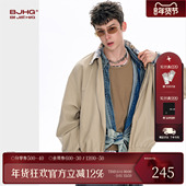 新款 BJHG不计后果哈灵顿夹克外套男款 春季 基础撞色格子痞帅上衣女
