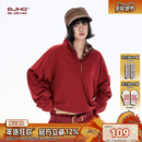 BJHG不计后果 卫衣男款秋冬潮牌美式复古宽松内搭长袖T恤打底衫女