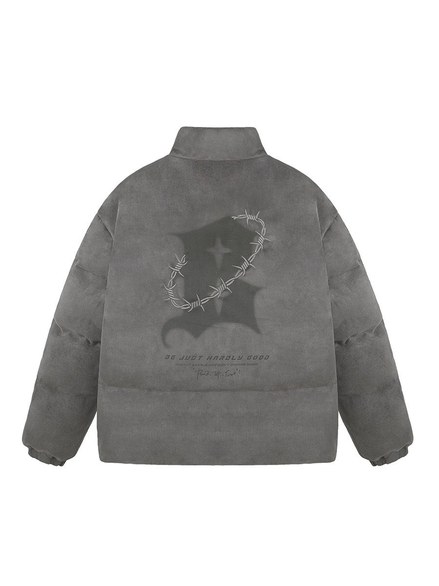 BJHG RECKLESS SUEDE COTTON JACKET MENS WINTER 2024 COTTON JACKET GRAY JACKET JACKET BREAD SUIT WOMEN