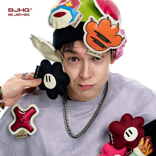 BJHG不计后果 个性趣味贴贴配饰短袖t恤外套徽章卡通设计感装饰品