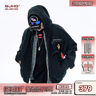 棉袄外套防寒服女 潮复古连帽美式 BJHG不计后果座山雕棉服男款 冬季