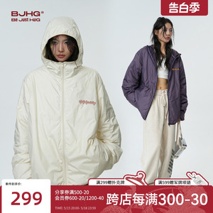 BJHG不计后果美式连帽轻薄羽绒服男款冬季潮牌2023新款情侣外套女