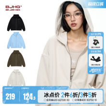 BJHG不计后果幸运星美式开衫连帽卫衣男款秋季新款潮牌重磅外套女