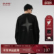冬季 BJHG不计后果美式 麂皮绒加绒卫衣男款 潮牌加厚重磅圆领外套女