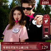 T恤女夏季 2025新款 潮牌情侣装 贴贴T恤·BJHG不计后果凉感短袖 半袖