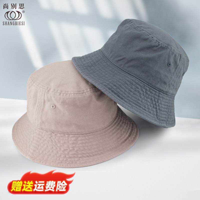 渔夫帽女全棉水洗透气休闲四季防风遮阳新款高级户外旅行防晒帽子