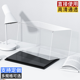定制手办展示盒收纳透明一体式 防尘手办模型高达适用乐高展示盒