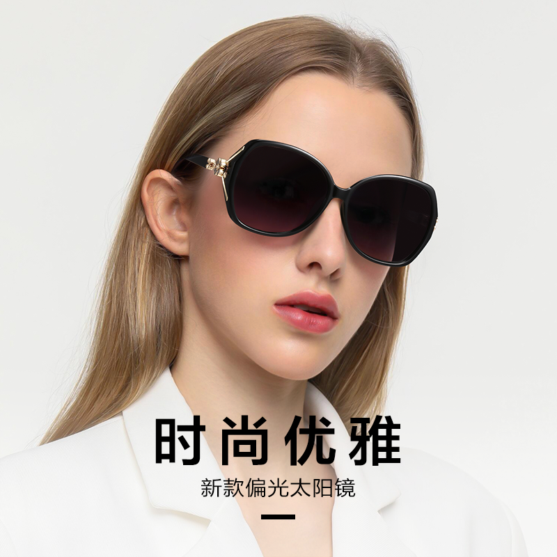 2025新款墨镜女士偏光夏防晒紫外线时尚优雅妈妈太阳眼镜开车专用