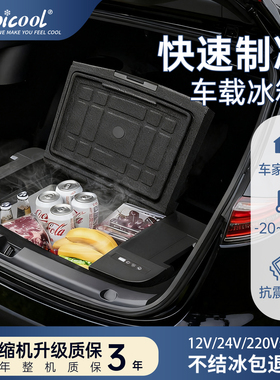 冰虎ModelY专用车载冰箱压缩机制冷特斯拉冷藏冷冻车载冰箱大容量