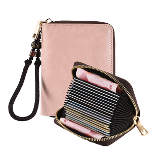 箱谱真皮风琴卡包大容量卡位多防消磁风琴小巧卡片包驾驶证卡夹女