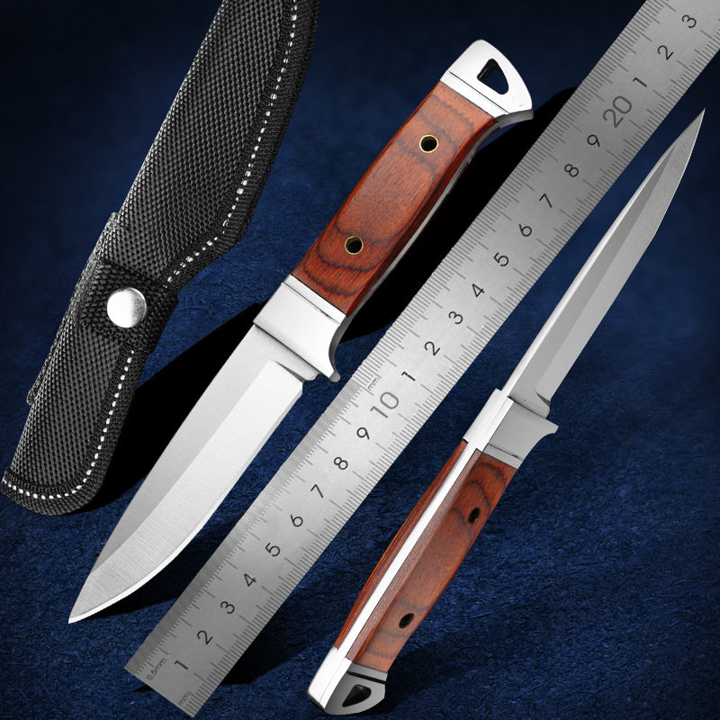 手把肉小刀蒙古刀战术高硬度直刀求生荒野防身刀随身刀野外生存刀