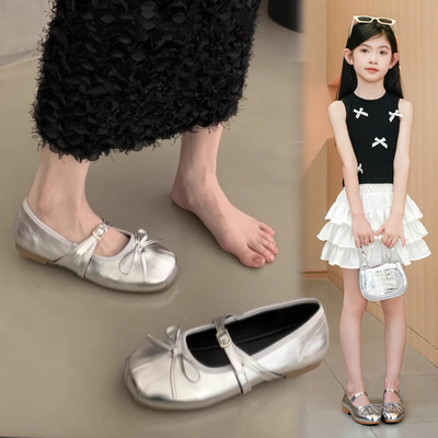 女童小皮鞋2025春秋季儿童公主鞋