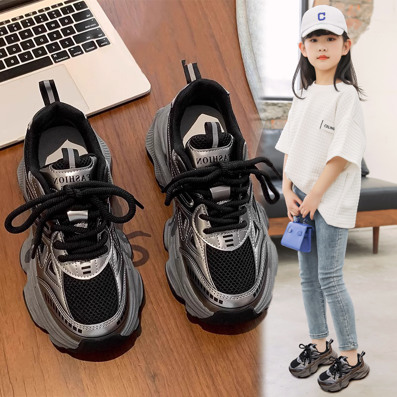 女童运动鞋2025秋冬款儿童老爹鞋