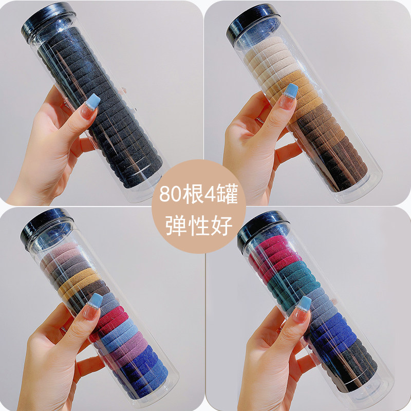 高马尾高弹毛巾圈头绳女扎头发橡皮筋耐用发绳不伤发皮套发圈头饰