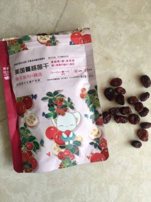整粒蔓越莓干整颗粒100g/袋鲜烘焙用孕妇零食水果蜜饯下午茶休闲