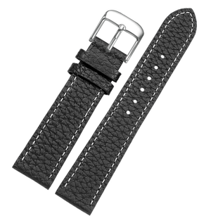 适用卡西欧dw飞亚达天梭天王阿玛尼浪琴黑红蓝绿色手表带真皮男女