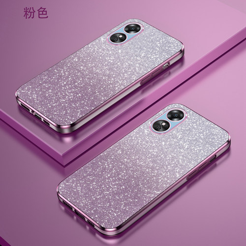 oppoA58软胶闪粉全包电镀手机壳