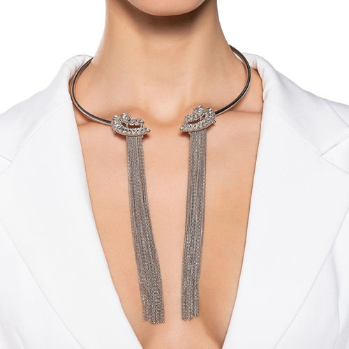 新款流苏项圈高级感金属项链潮流配饰女necklace