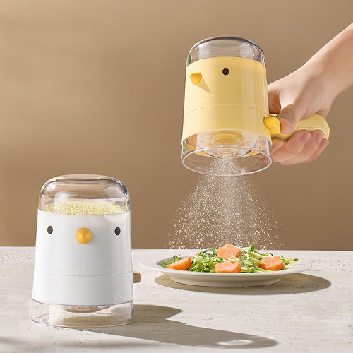 【原创】小鸟定量盐瓶厨房家用调料定量瓶收纳防尘防潮控量调料罐