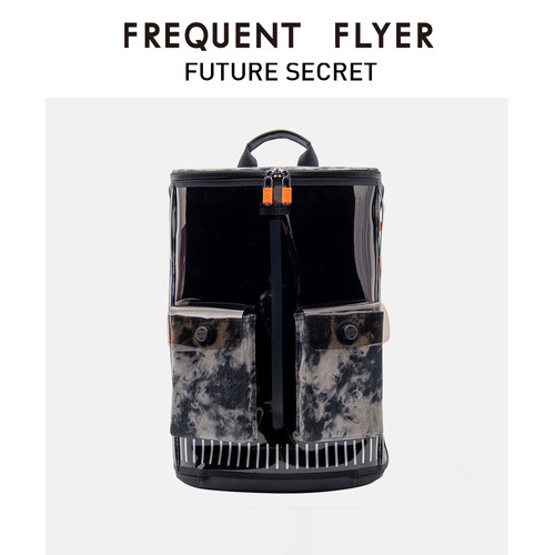 FREQUENTFLYER/飞行常客香港潮牌明星款男女经典双肩包透明背包