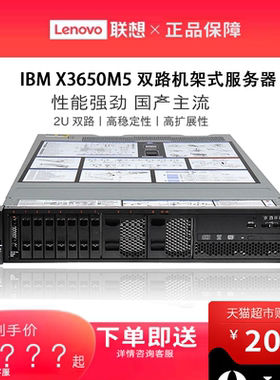 联想/IBM服务器主机  System X3650M5 3550M5 X3850X6 机架式服务器适用于ERP WEB OA等 可按需定制