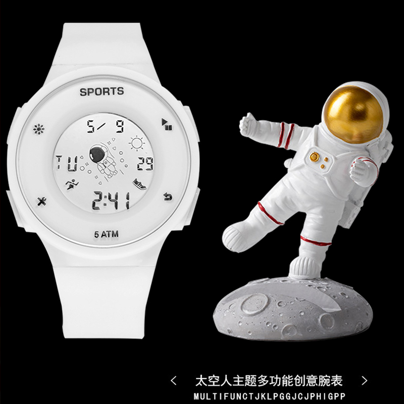 太空人黑科技电子手表男女孩中学生潮流初中高中小学生儿童多功能