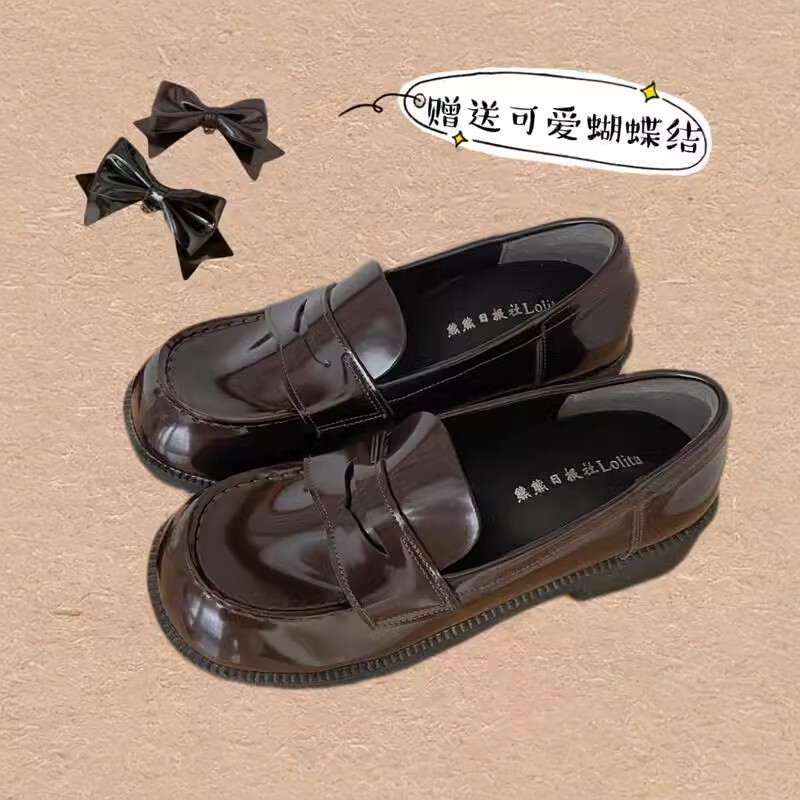 【现货】熊抱社熊熊日报社原创jk制服鞋学生基础款单鞋中低跟春夏
