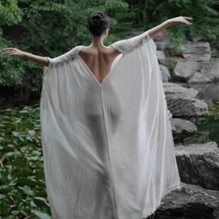 新中式禅意夏季女神连衣裙套装度假设计感文艺复古慵懒风度假旅游