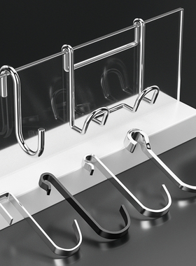 不锈钢s钩厨房服装店洞洞板钩子宿舍货架包包吊钩勾子s型钩挂衣钩