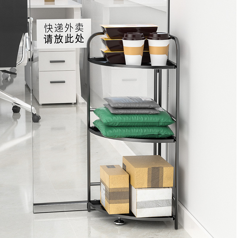 不锈钢家门口快递外卖置物架多层