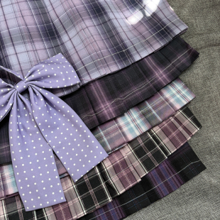 【紫色格裙合集】JK制服原创设计正版半身裙格子裙百褶裙日系学院