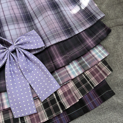 【紫色格裙合集】JK制服原创设计正版半身裙格子裙百褶裙日系学院