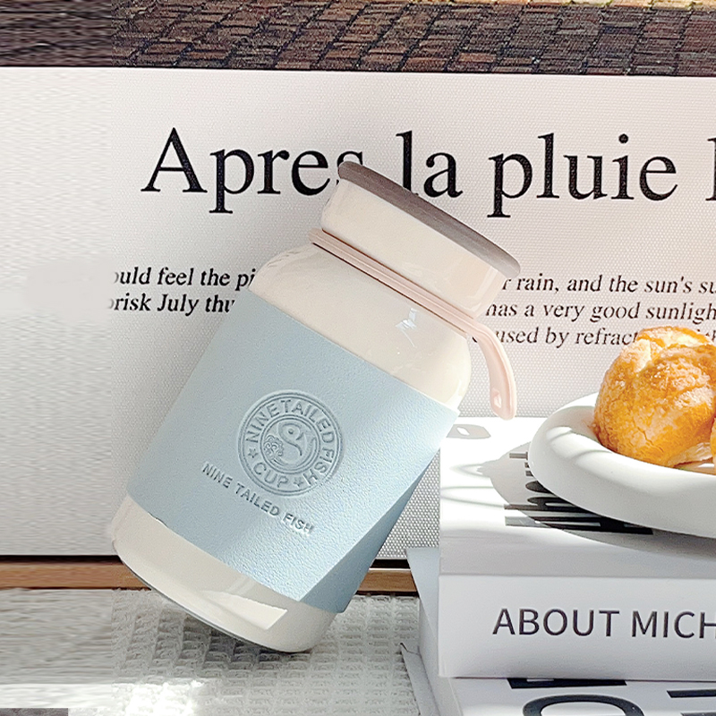 高颜值日系保温杯女生2024新款简约不锈钢水杯子办公室学生随行杯