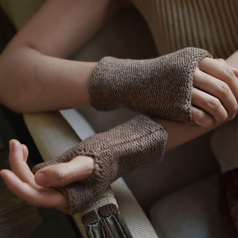 apcshop无指手套半截露指保暖