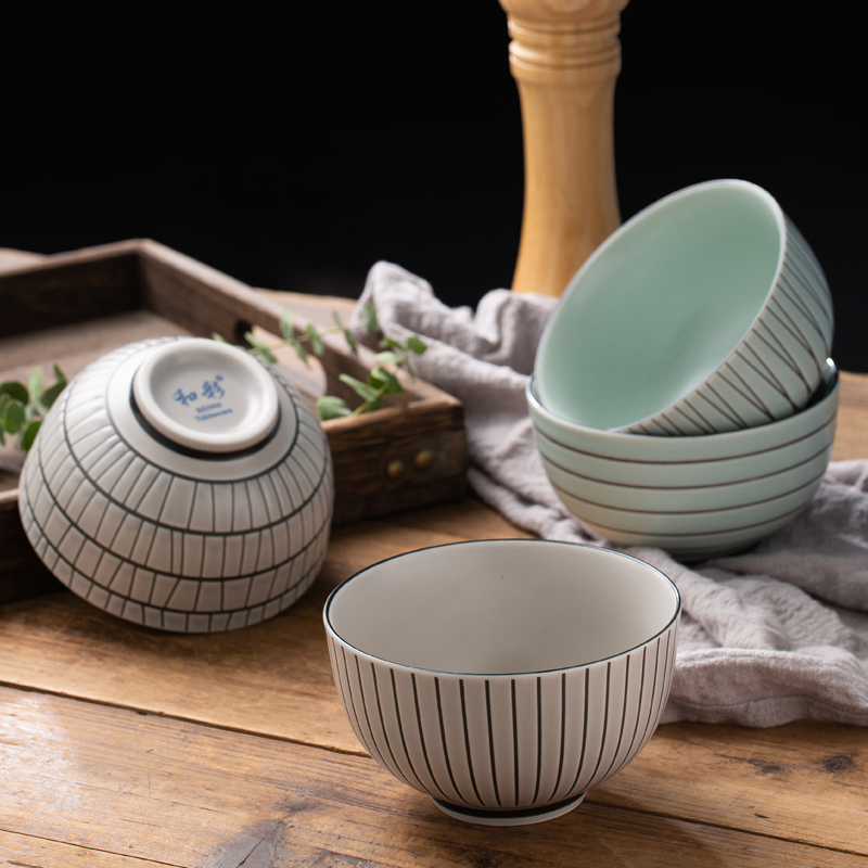家用饭碗小碗复古菜盘碗盘