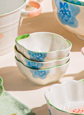 莫奈花园陶瓷调味碟蘸料碟日式家用酱油醋碟调料碗小菜碟子高颜值