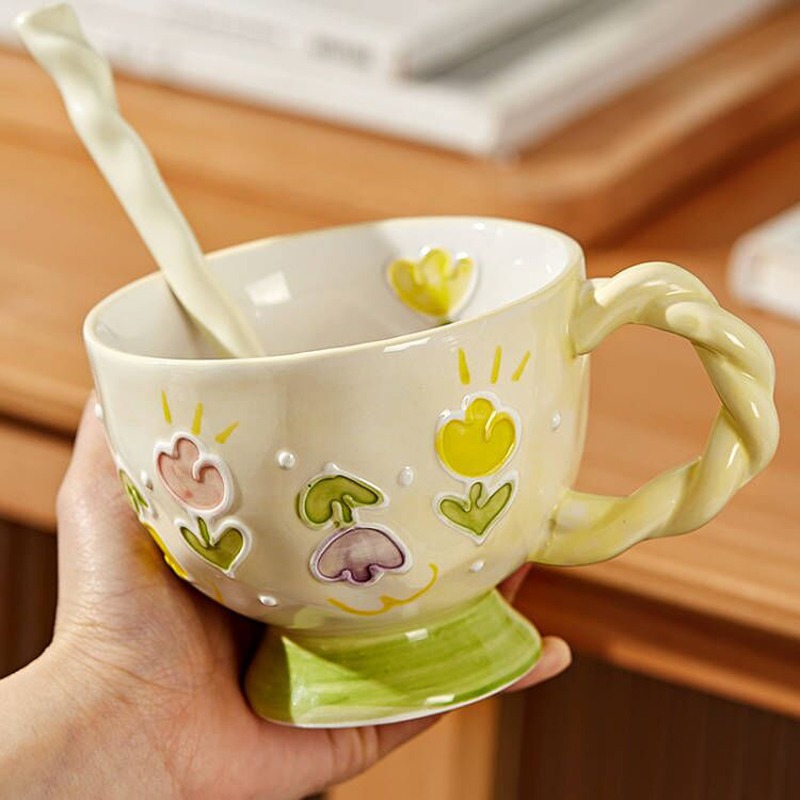 高颜值陶瓷马克杯大容量家用