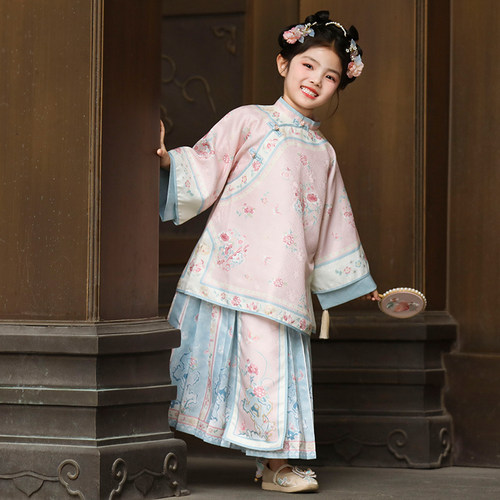 汉服女童格格儿童新中式马面裙