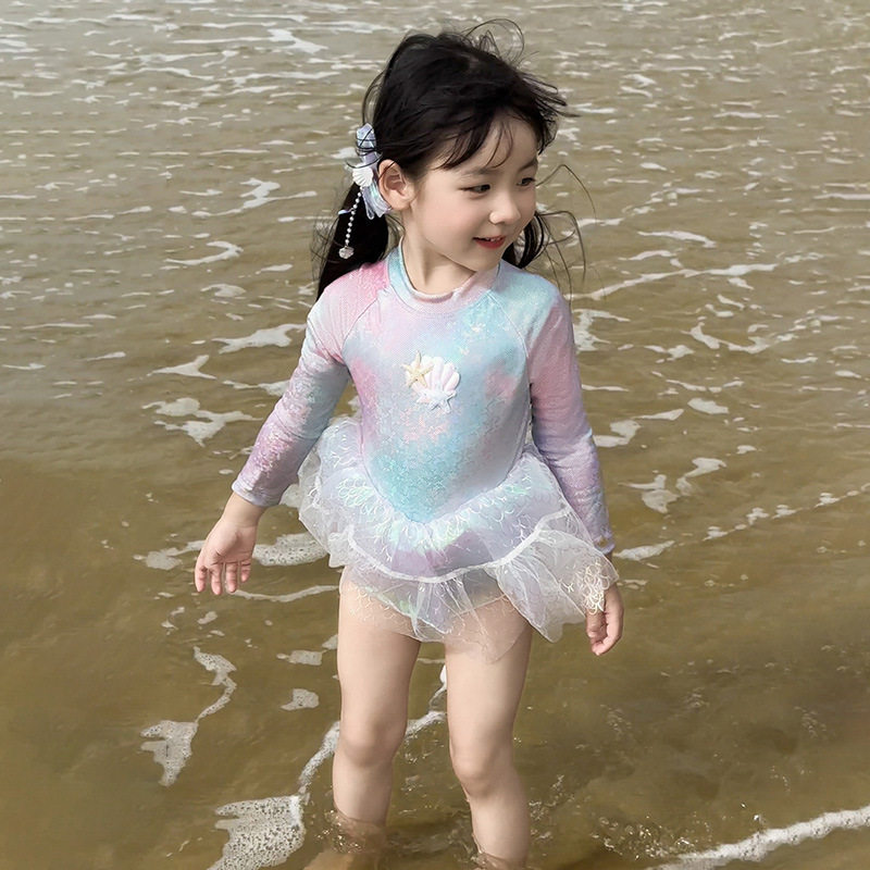 女童泳衣中2026小童夏季美人鱼儿