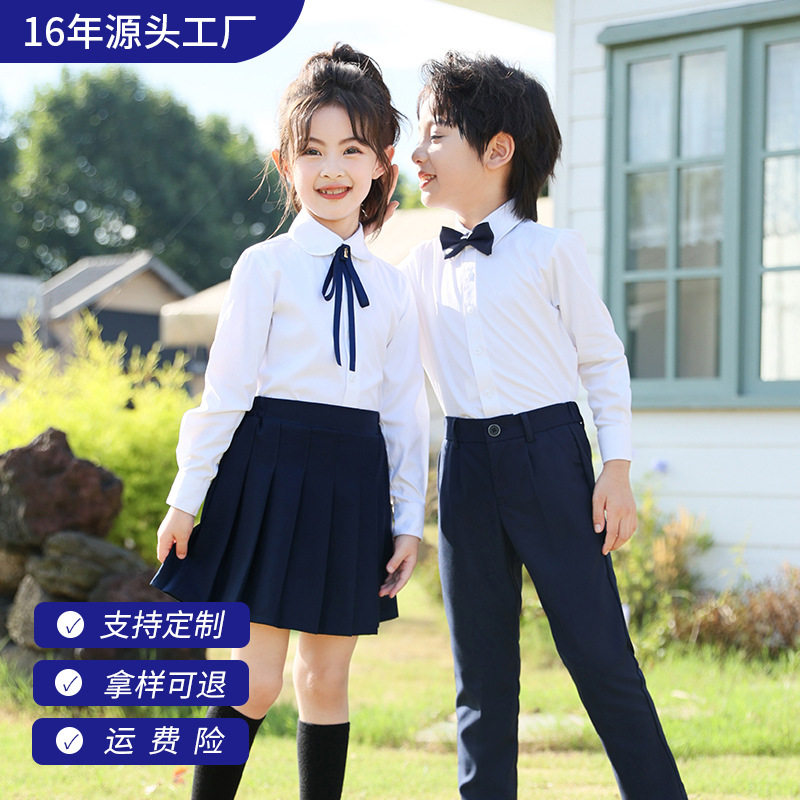 小学生表演合唱演出服套装学院风