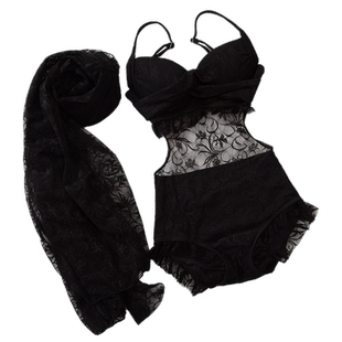 新款泳衣女性感纯欲显瘦遮肚聚拢连体泡温泉长袖罩衫沙滩比基尼