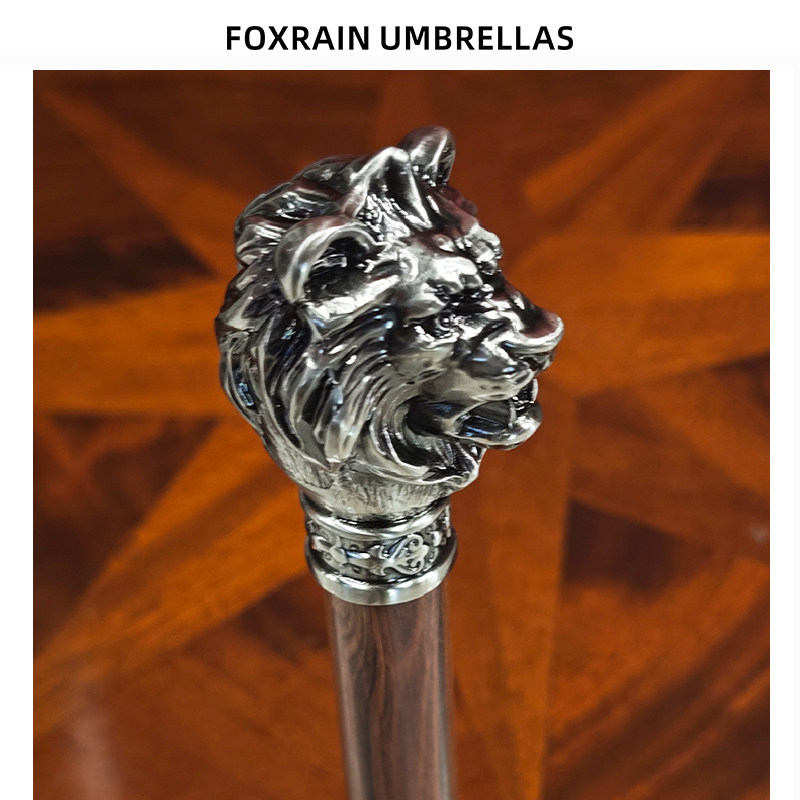 foxrain复古经典狮子头长柄伞