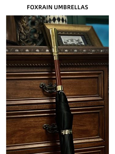 Foxrain覆古伞男士长柄直杆英国贵族伞经典定制经典权杖大伞