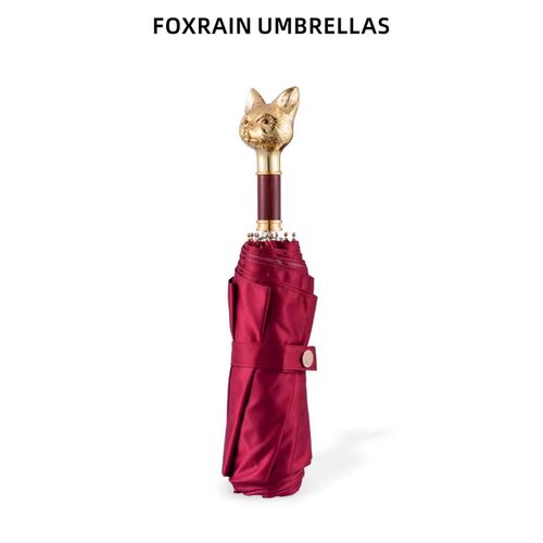 foxrain狐狸头复古折叠轻奢伞