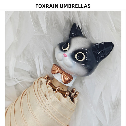 foxrain五折可爱猫咪太阳伞