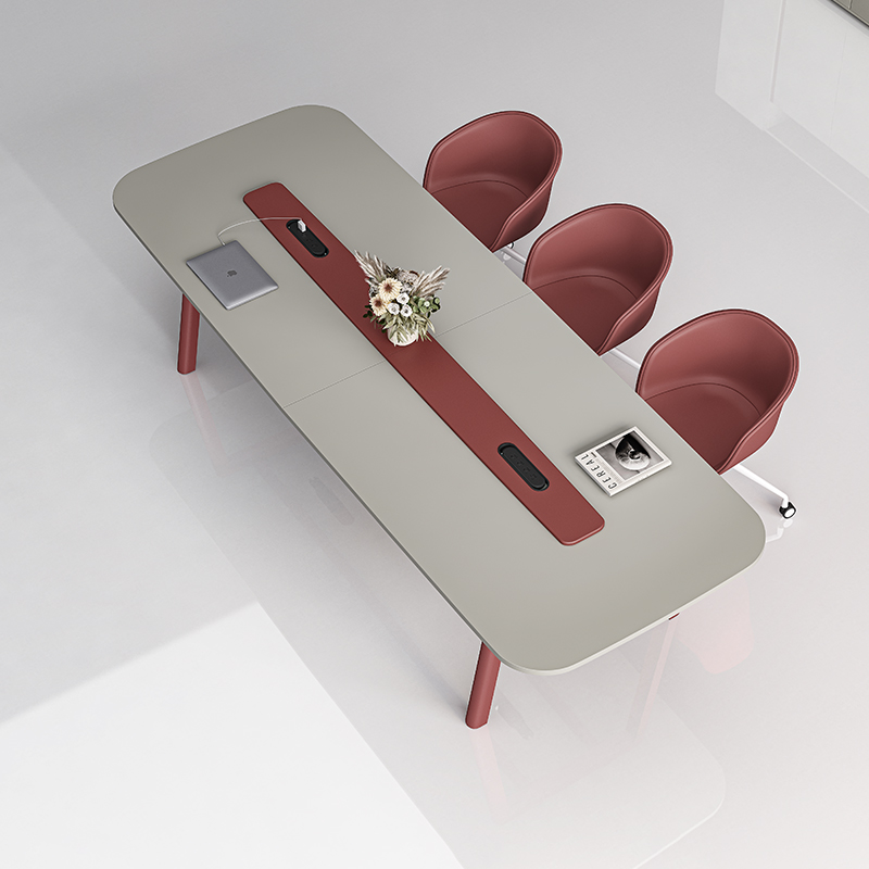 捷奥会议桌椅组合现代简约长形加厚洽谈办公室培训桌动功能可定制